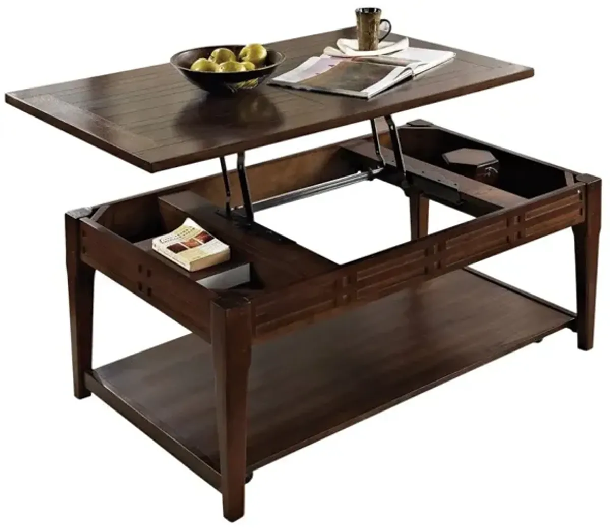 Steve Silver Crestline Lift-Top Cocktail Table with Casters