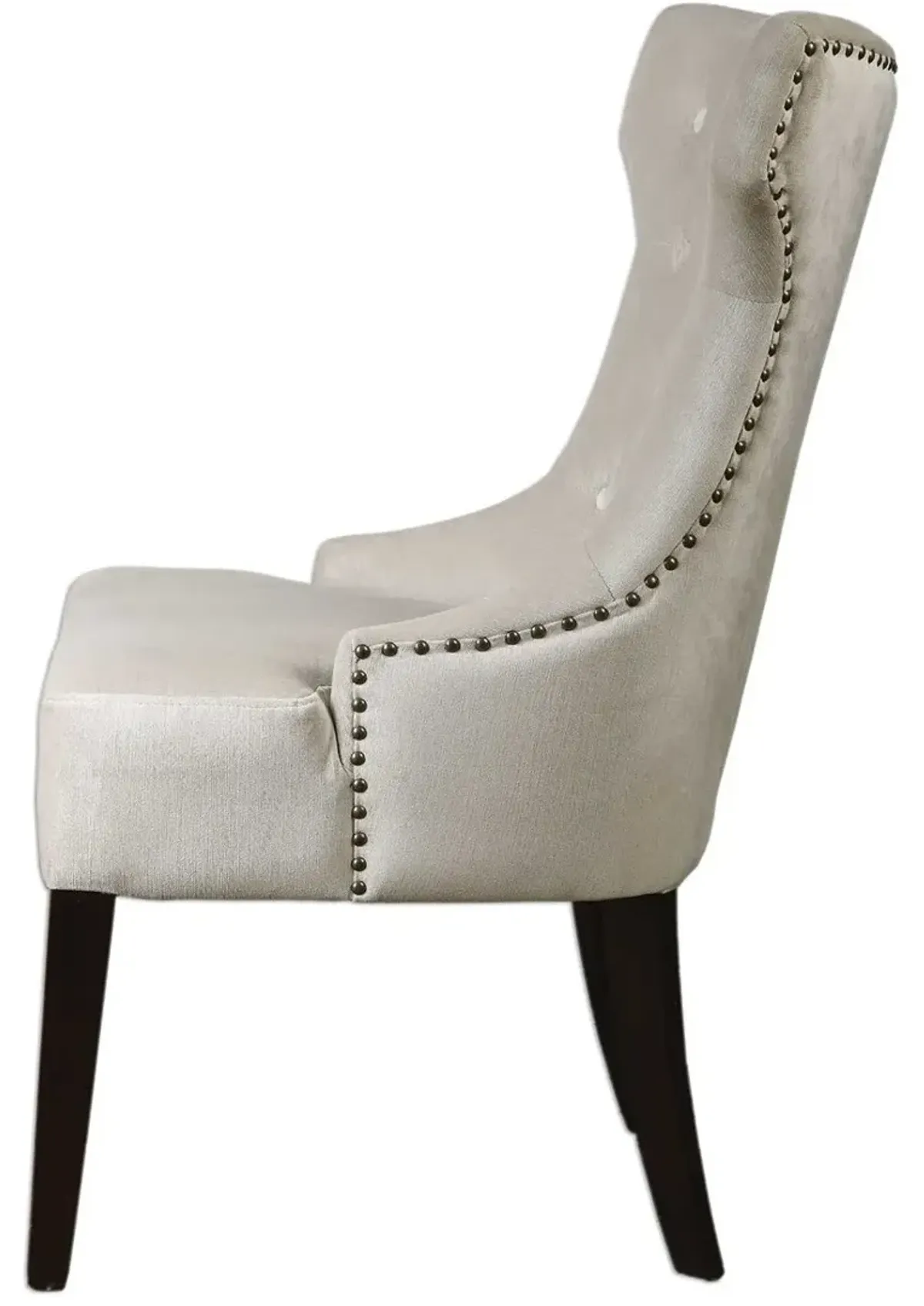 Uttermost Arlette White Wing Chair