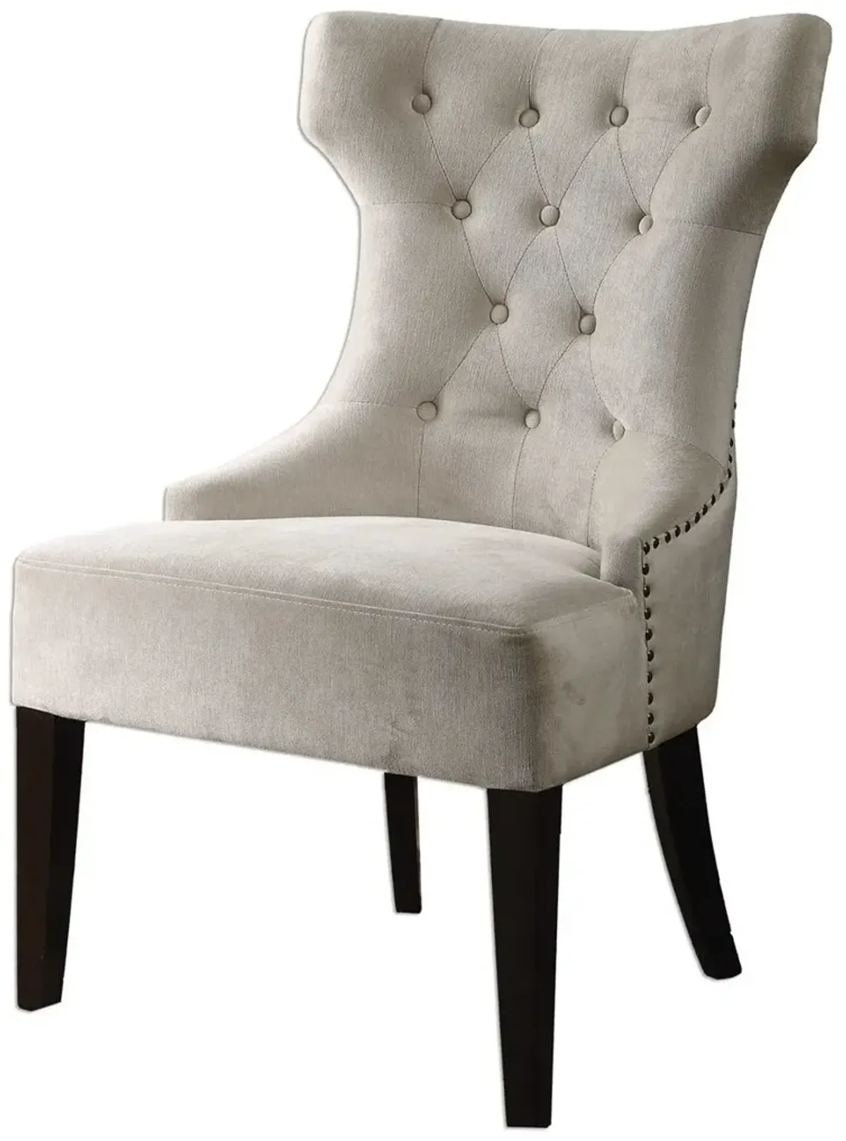 Uttermost Arlette White Wing Chair