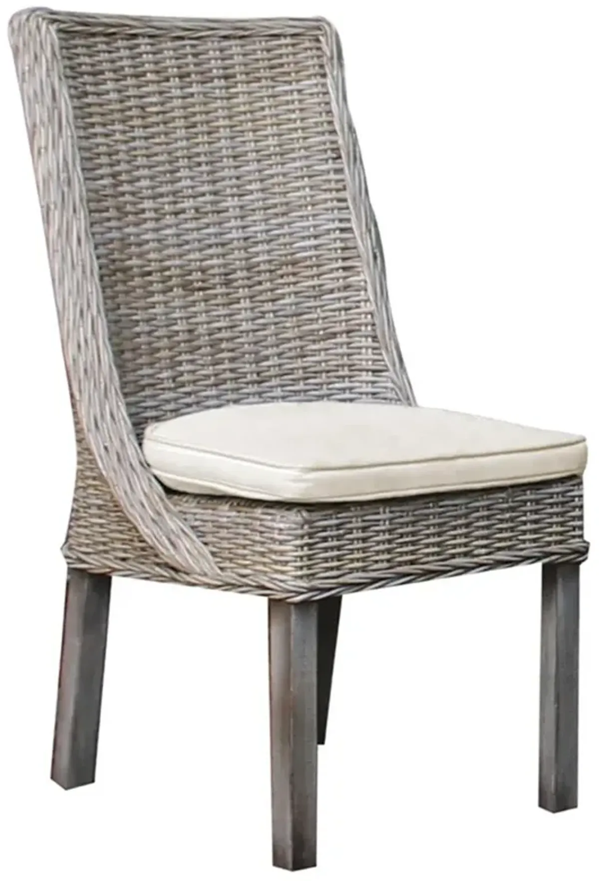 PANAMA JACK EXUMA SIDE CHAIR W/INDOOR BEIGE FABRIC