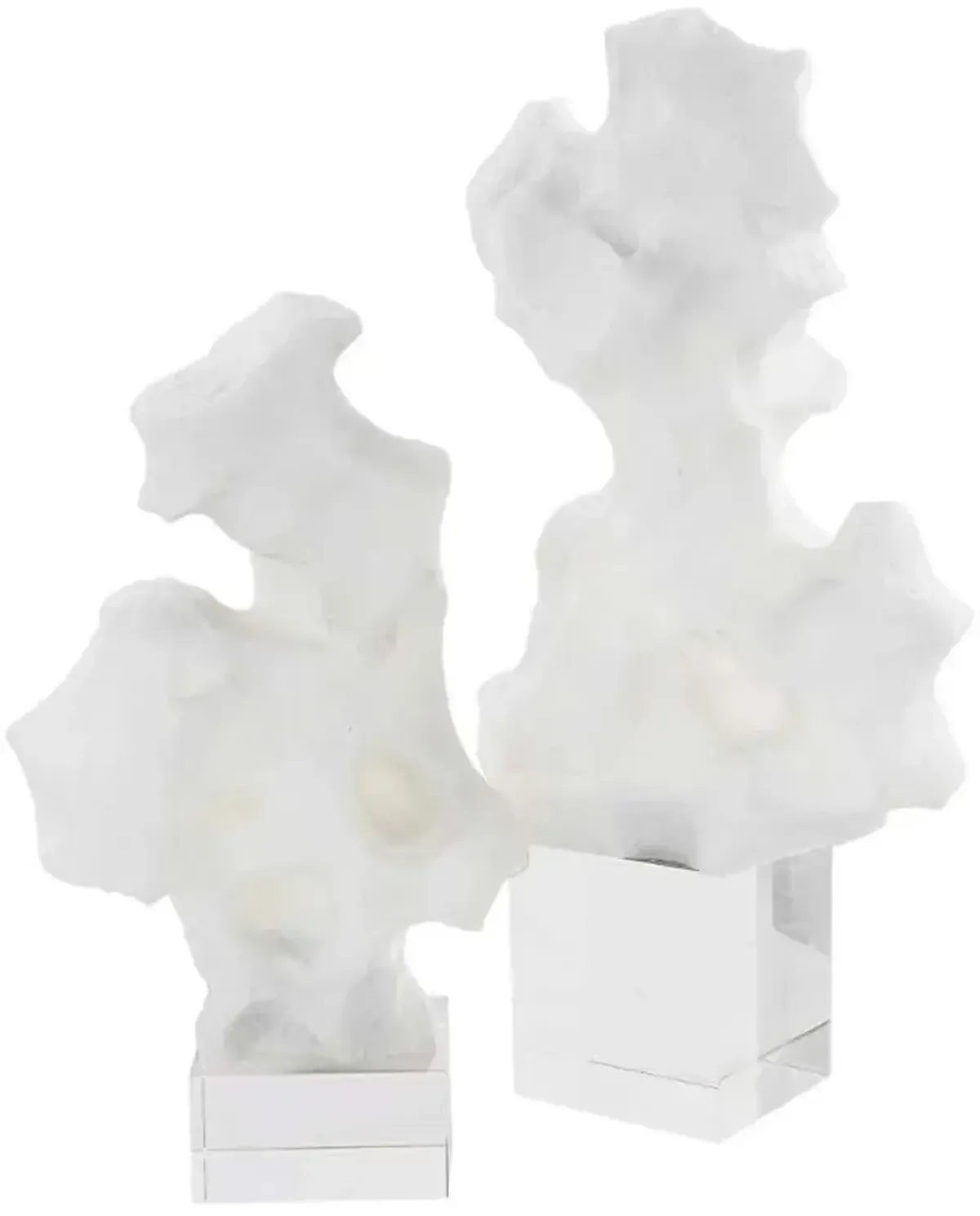 Uttermost Remnant 2-Piece White Sculpture Set