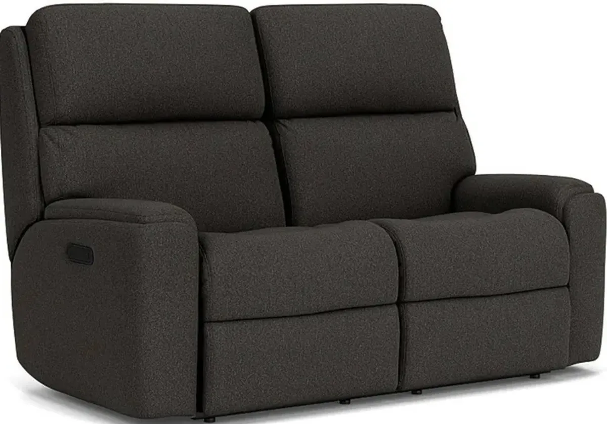 Flexsteel Rio Pewter Reclining Loveseat