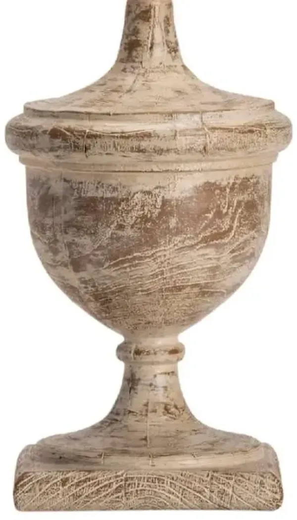 Crestview Dumont Table Antique Wood Table Lamp