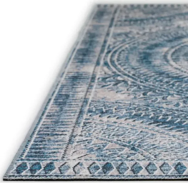 Dalyn Antique Medallion Indigo Faded 5'X8' Area Rug