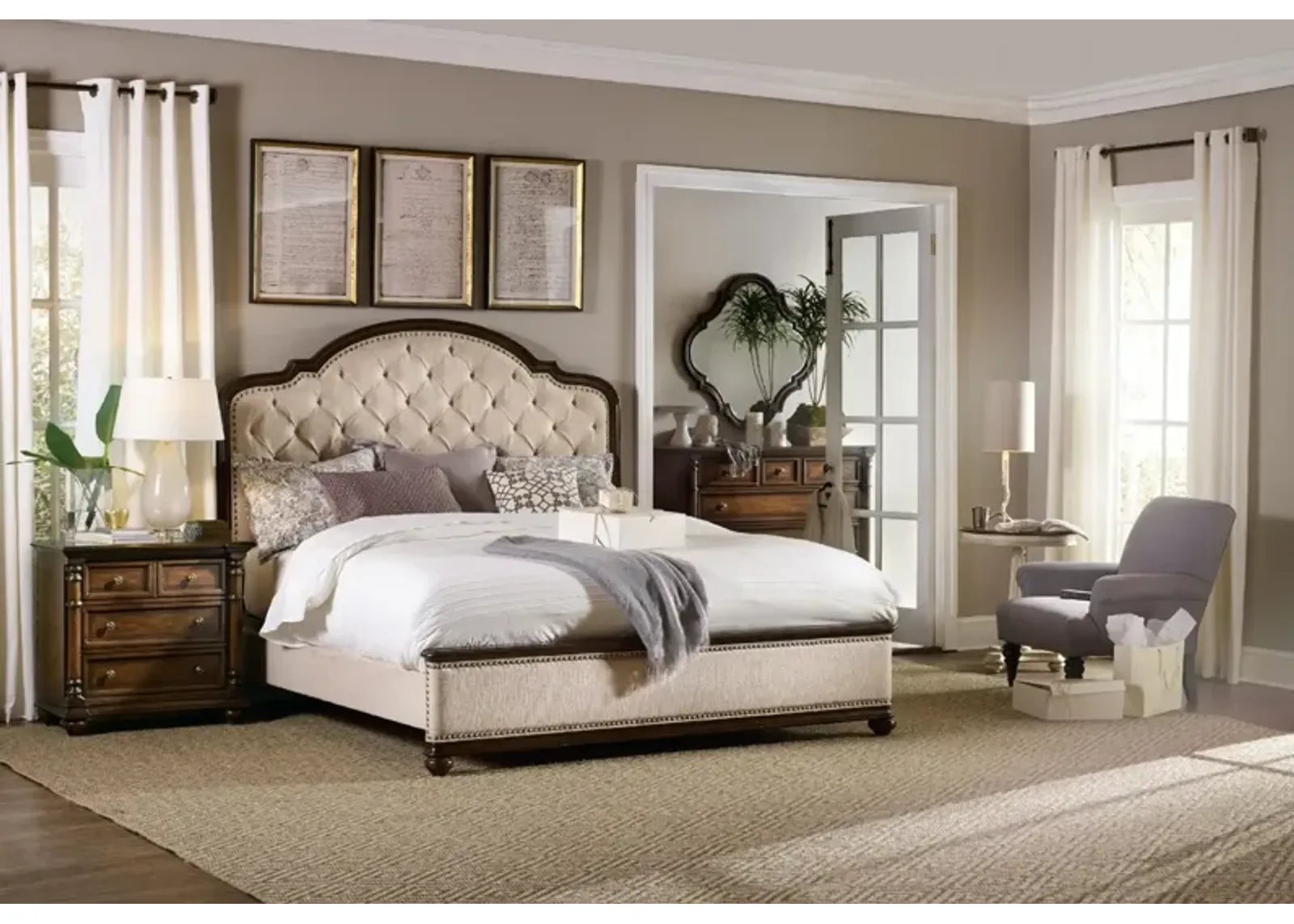 Hooker Furniture Leesburg Queen Upholstered Bed