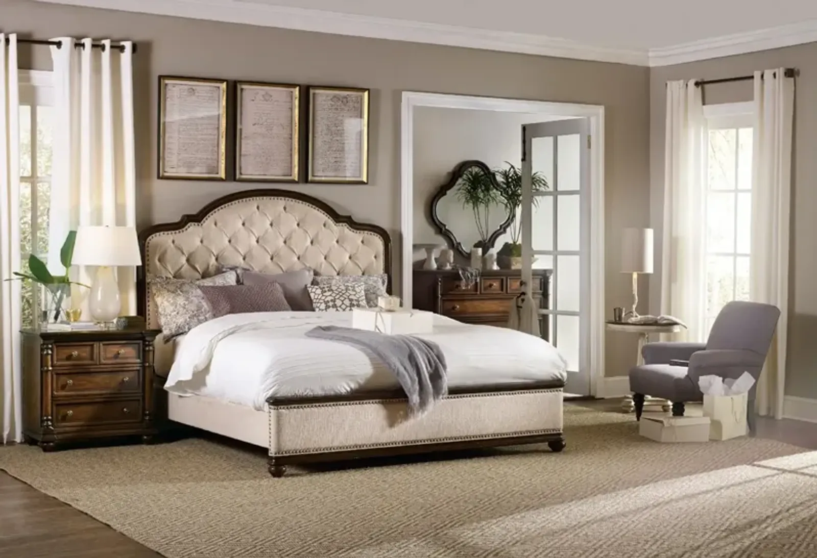 Hooker Furniture Leesburg Queen Upholstered Bed