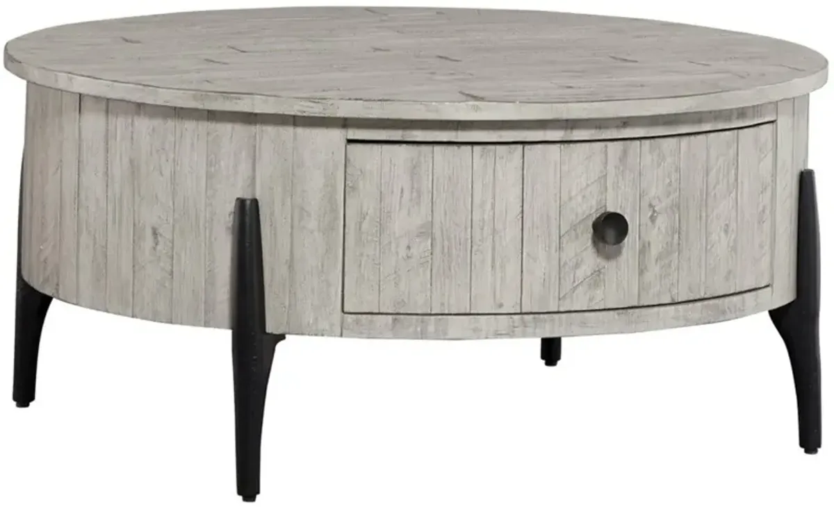 Aspenhome Zane Grey Round Coffee Table