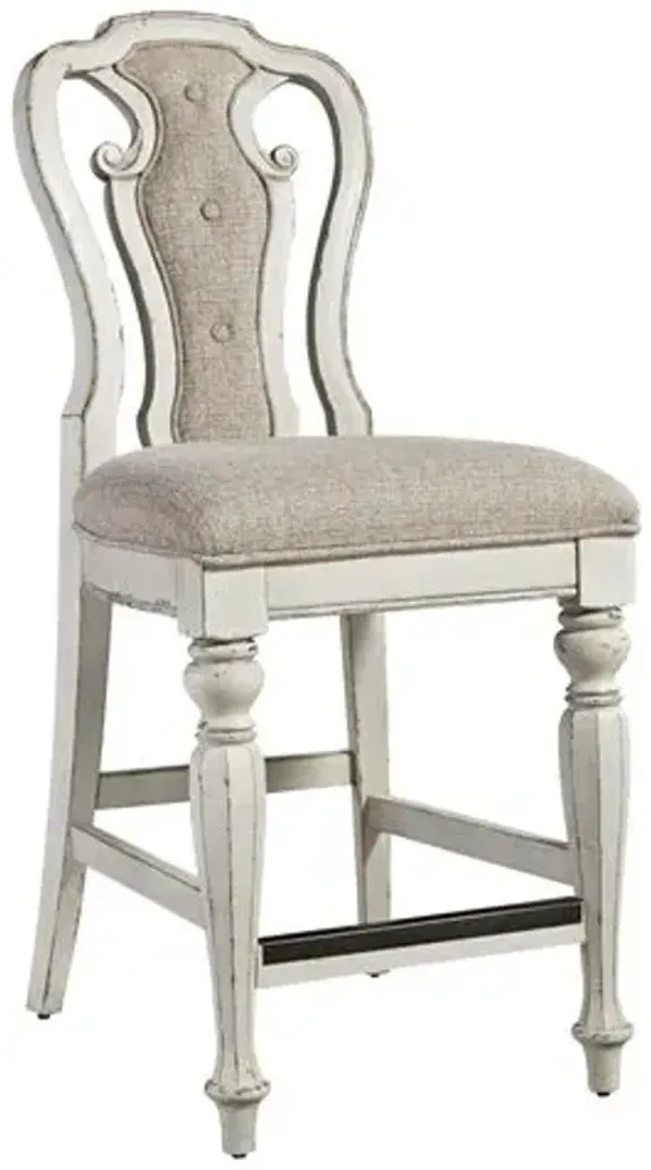 Liberty Furniture Magnolia Manor Antique White Counter Chair