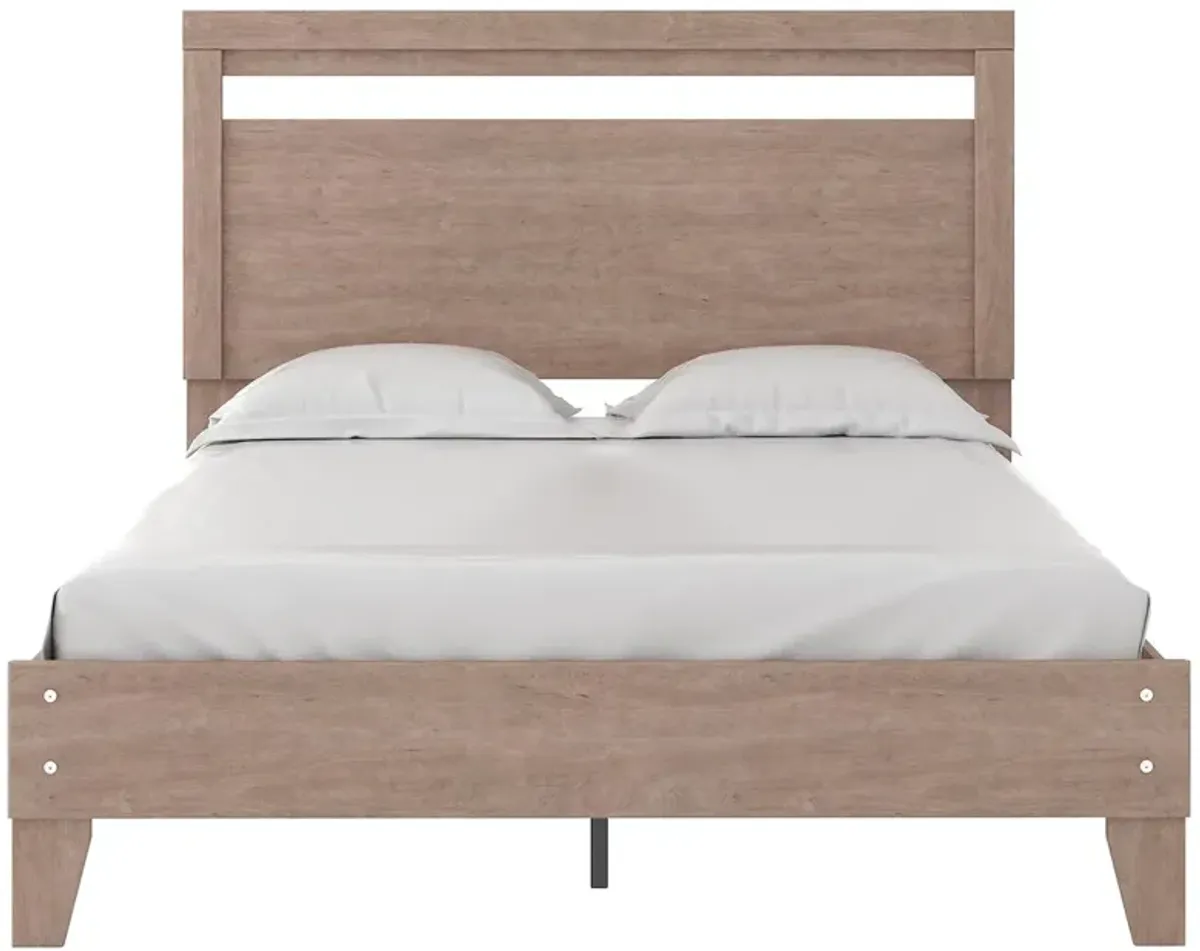 Ashley Flannia Gray Queen Panel Platform Bed