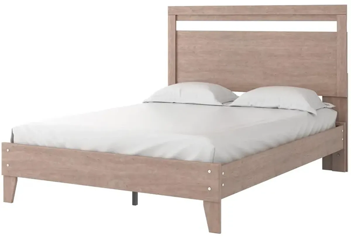 Ashley Flannia Gray Queen Panel Platform Bed