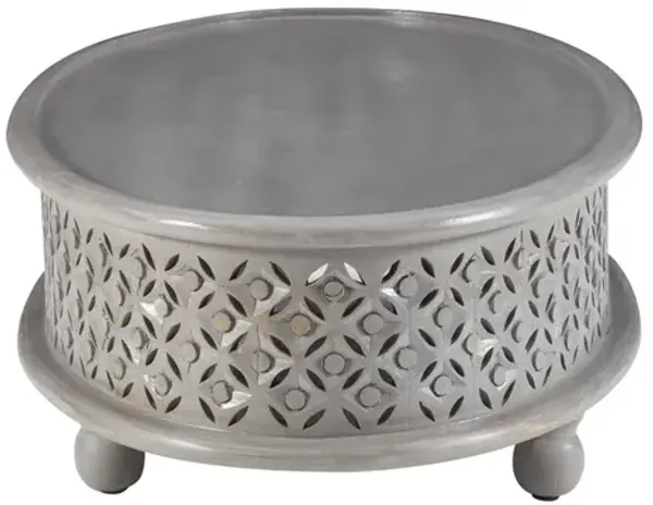Powell Inora Oval Coffee Table Light Gray
