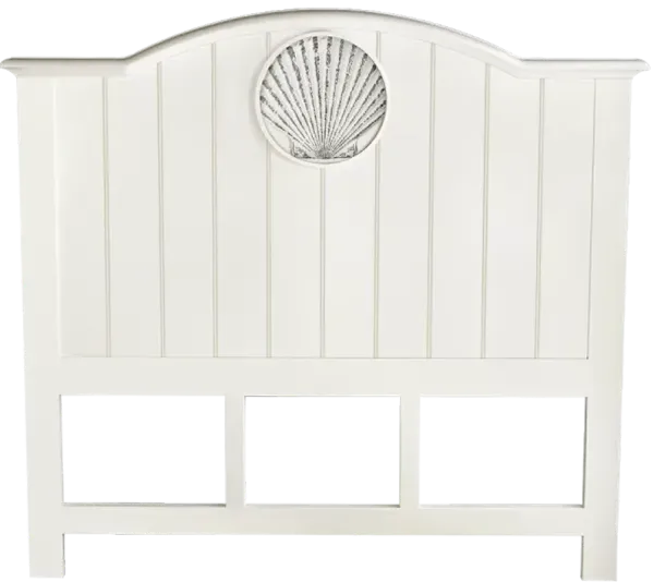 Madison Avenue Medison Avenue Sea Haven White Queen Headboad