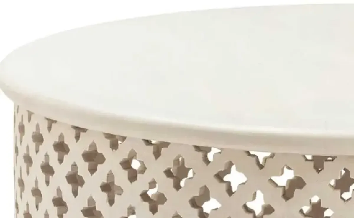 Crestview Isabella White Cocktail Table