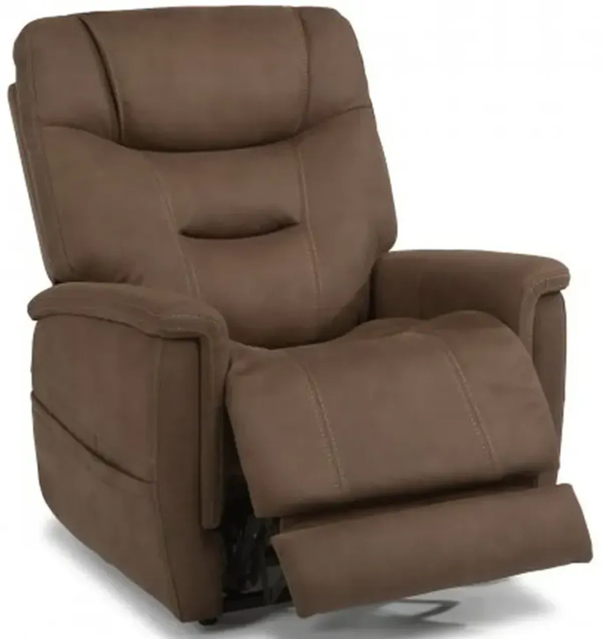 Flexsteel Shaw Brown Power Lift Recliner with Power Headrest