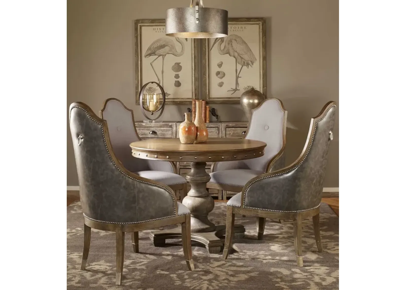 Uttermost Sylvana Light Gray Dining Table