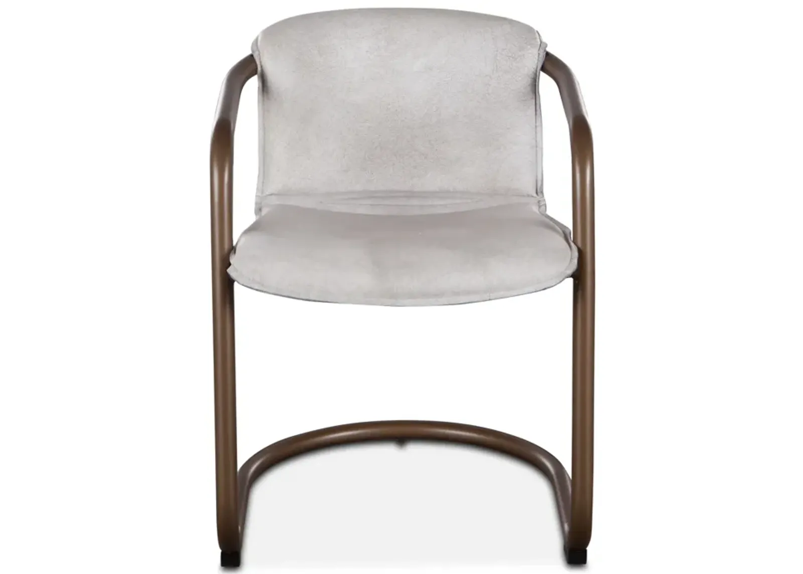 Home Trends Design Portofino Vintage White Leather Dining Chair