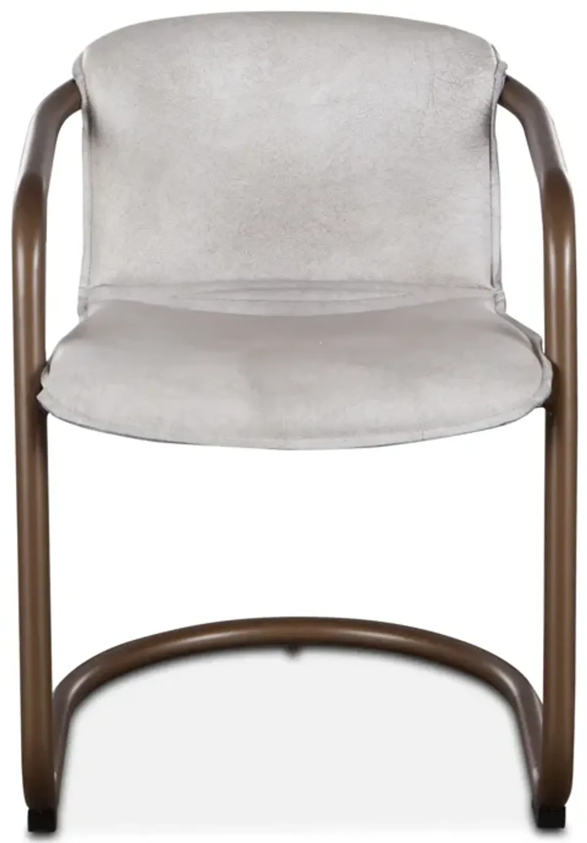 Home Trends Design Portofino Vintage White Leather Dining Chair