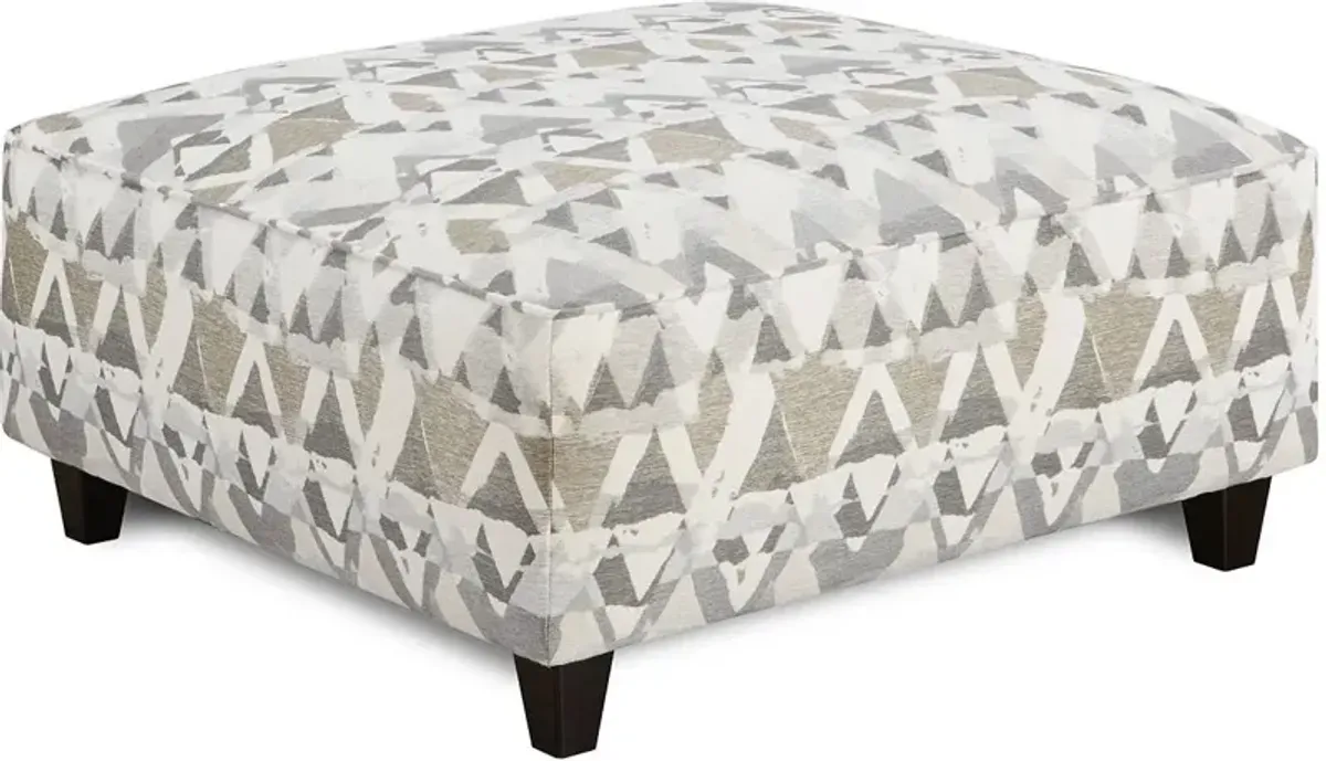 Fusion Alton Mountain View Cement Cocktail Ottoman