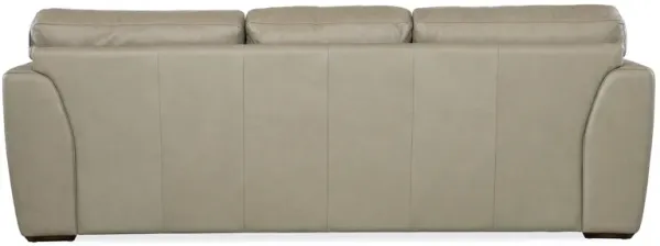 Hooker Furniture Keys Verona Sage Leather Sofa