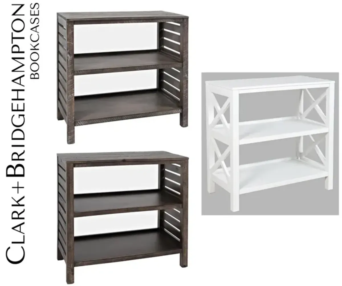 Jofran Clark Stonewall Grey Bookcase