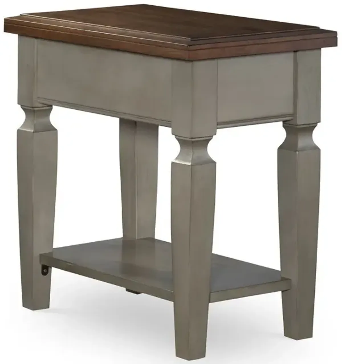 John Thomas Vista Side Table in Hickory & Stone