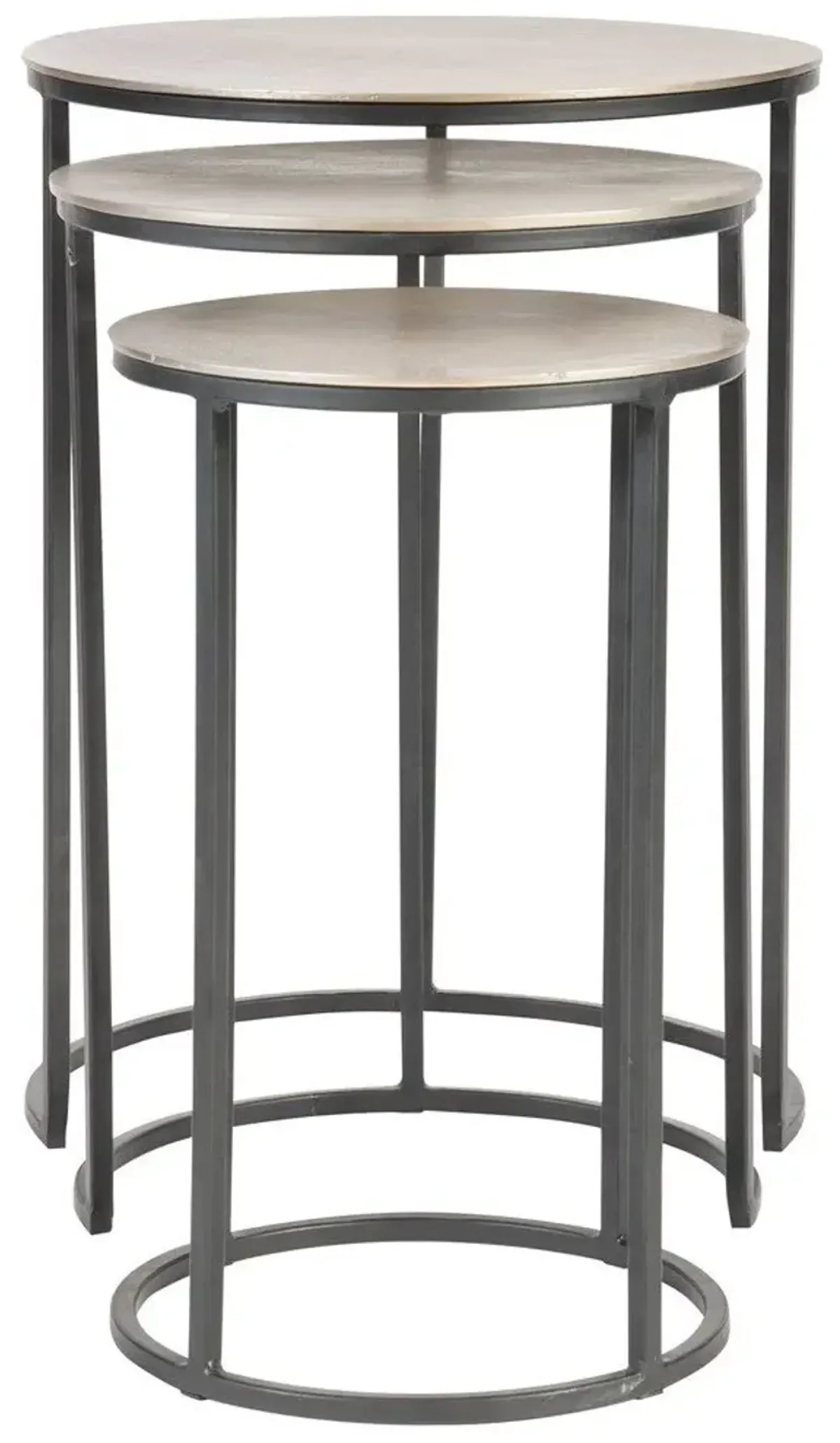 Uttermost Erik 3-Piece Black Nesting Tables