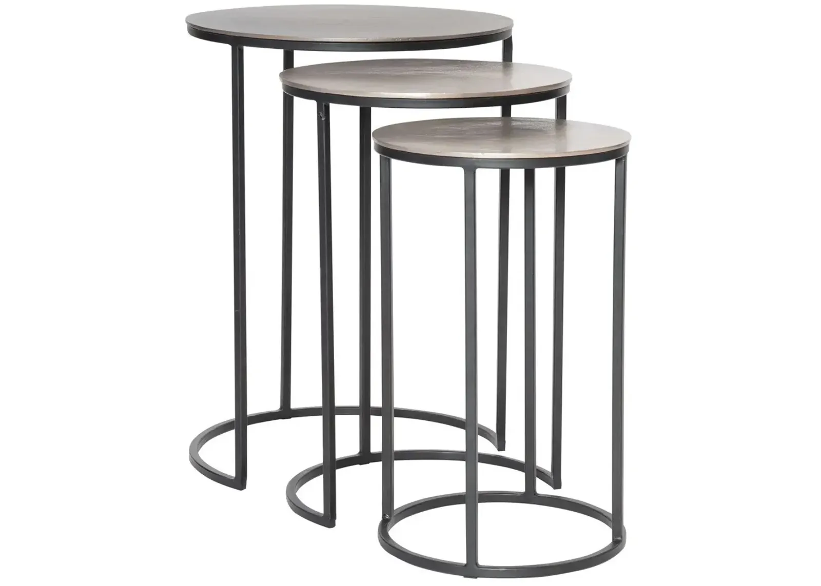 Uttermost Erik 3-Piece Black Nesting Tables