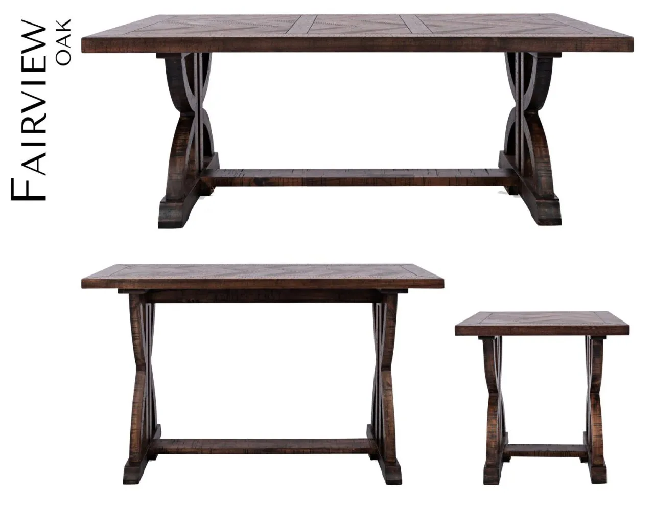 FAIRVIEW COCKTAIL TABLE DARK OAK