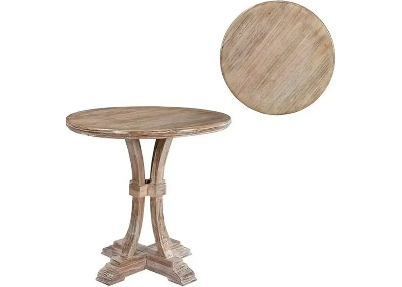 Crestview Bengal Manor Beige Accent Table