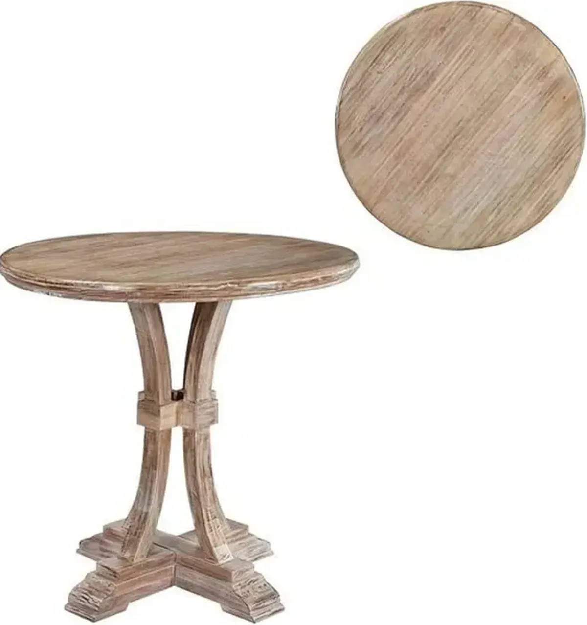 Crestview Bengal Manor Beige Accent Table