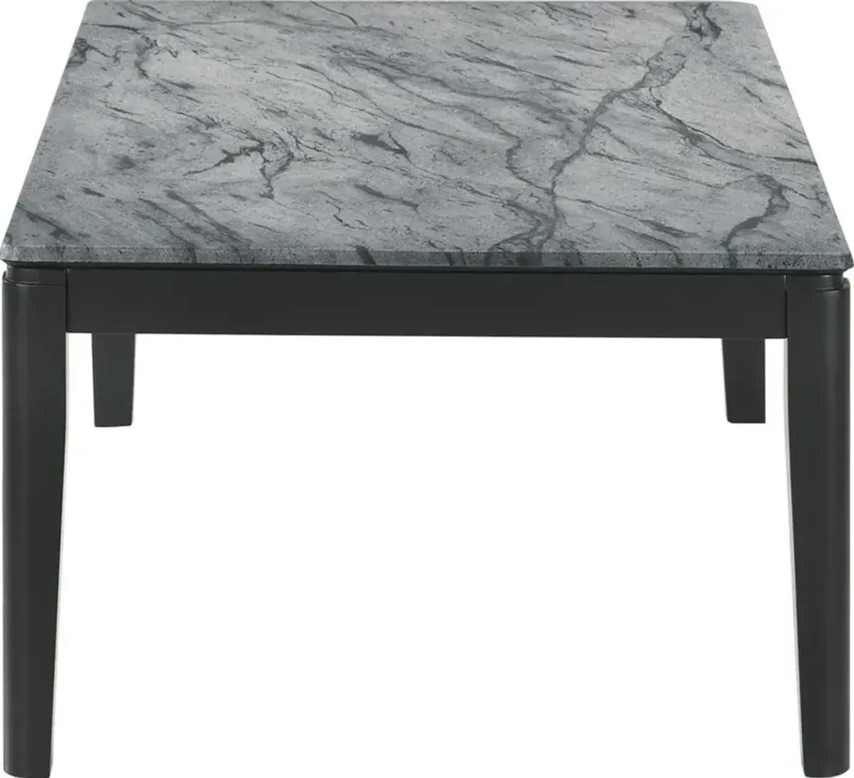 Coaster Mozzi Rectangular Faux Marble Coffee Table Grey & Black