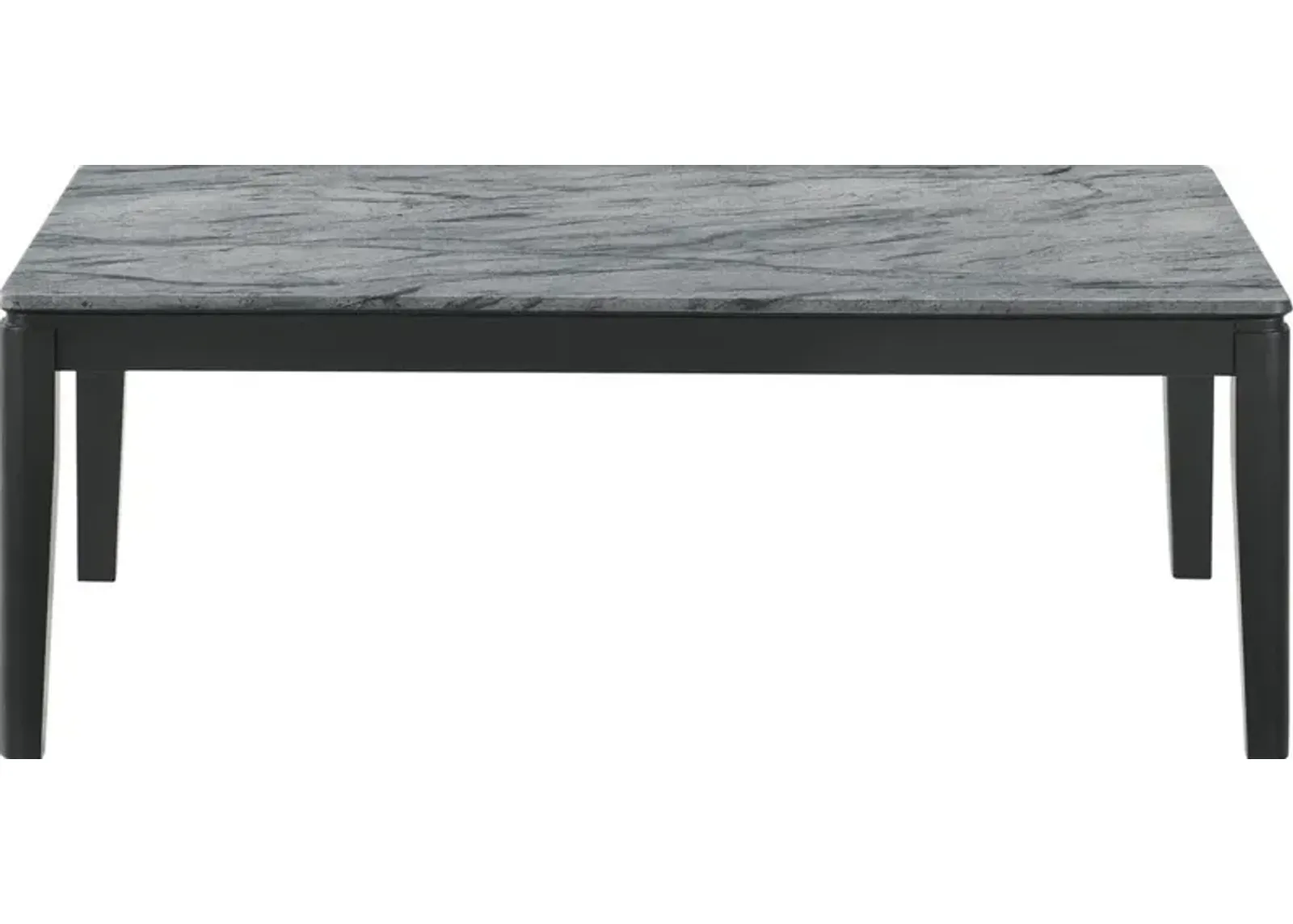 Coaster Mozzi Rectangular Faux Marble Coffee Table Grey & Black