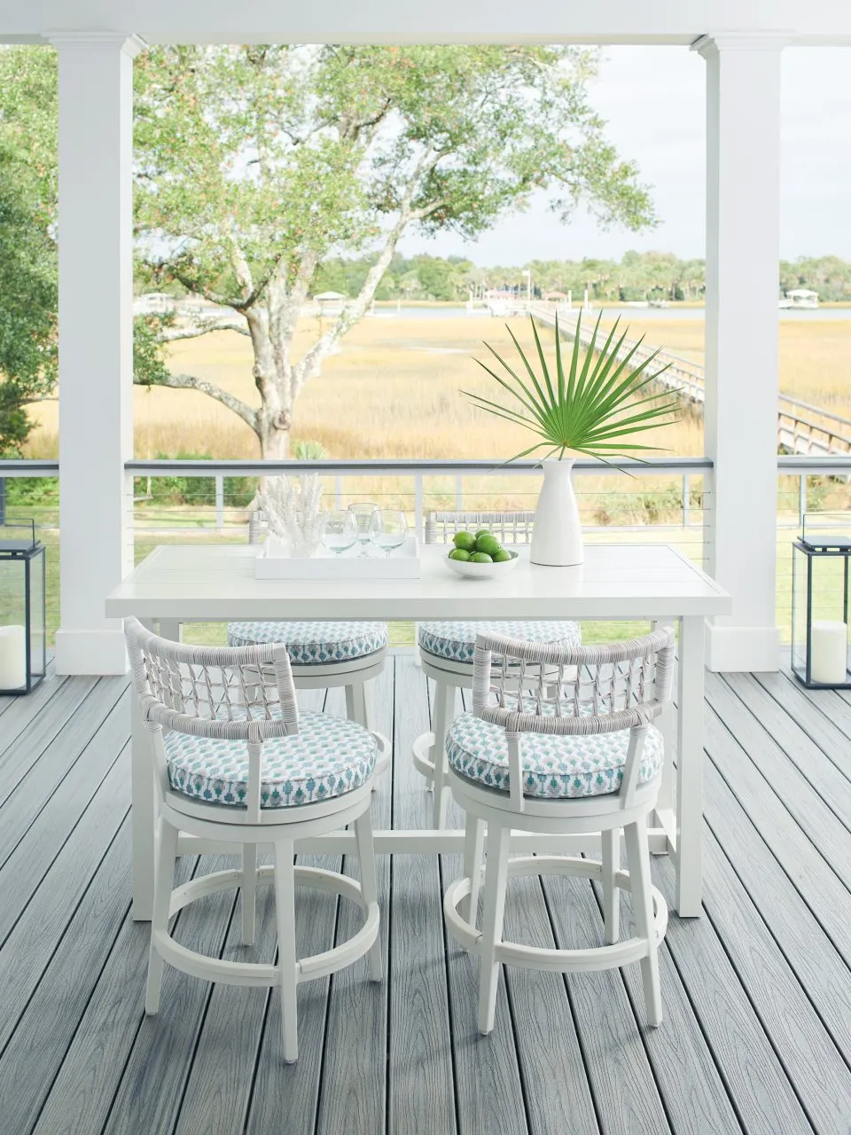 OUTDOOR SWIVEL COUNTER STOOL - SEABROOK