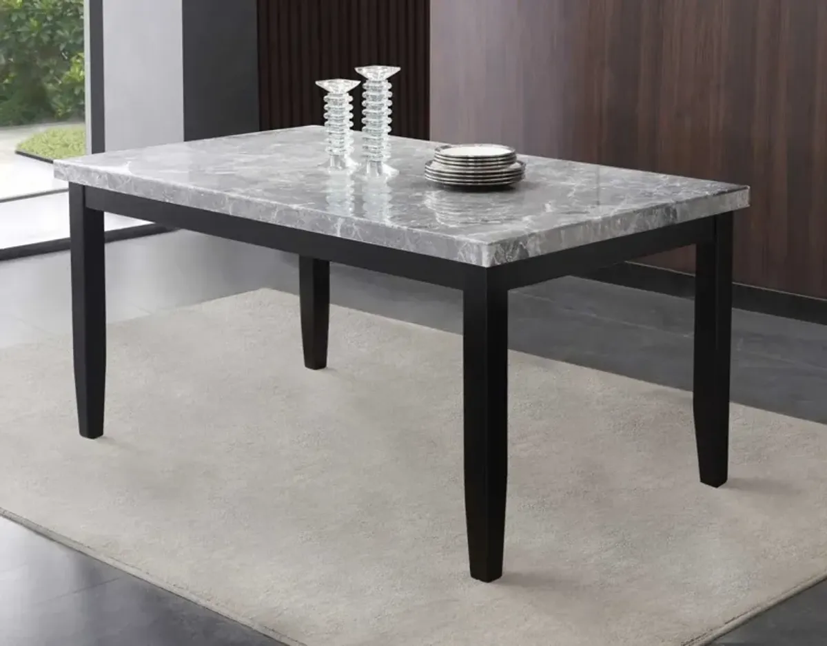 Steve Silver Napoli 64 Inch Marble Top Dining Table