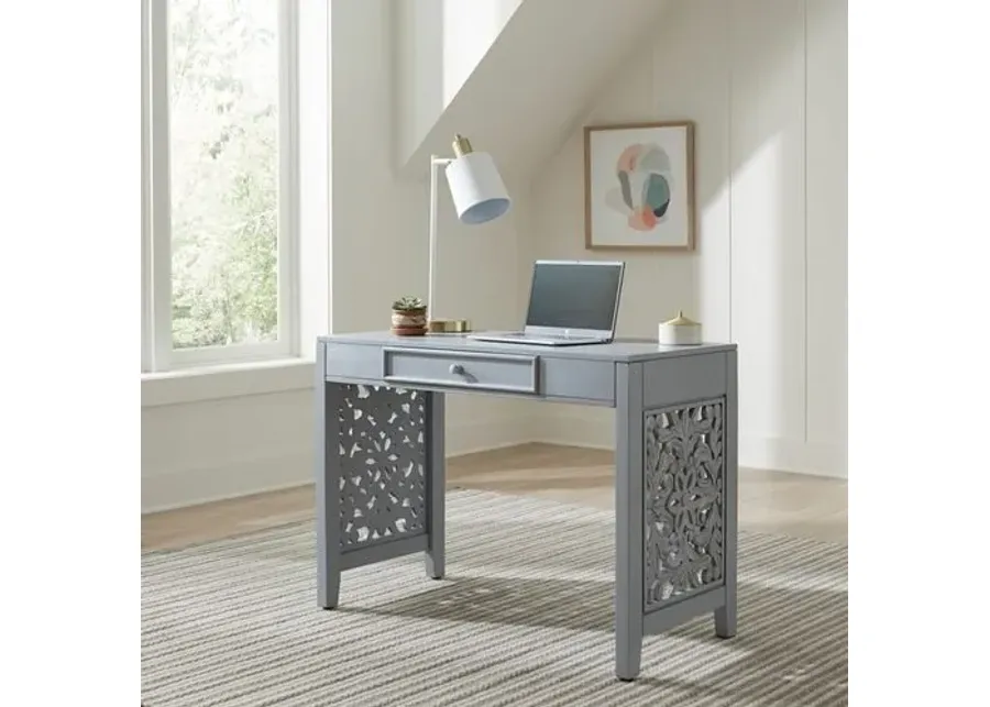 ACCENT WRITING DESK- GREY - TRELLIS LANE