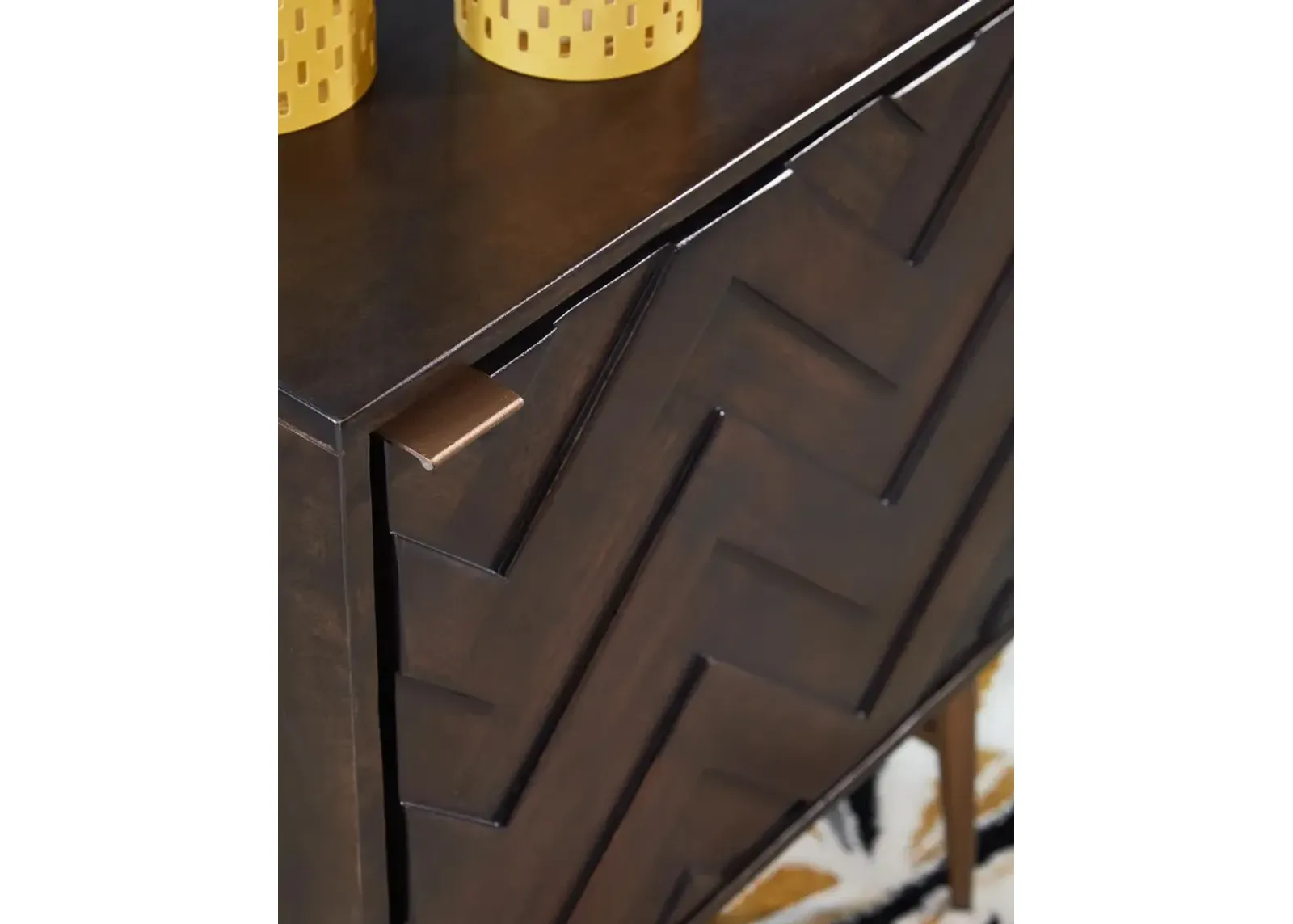 Ashley Dorvale Accent Cabinet Dark Brown