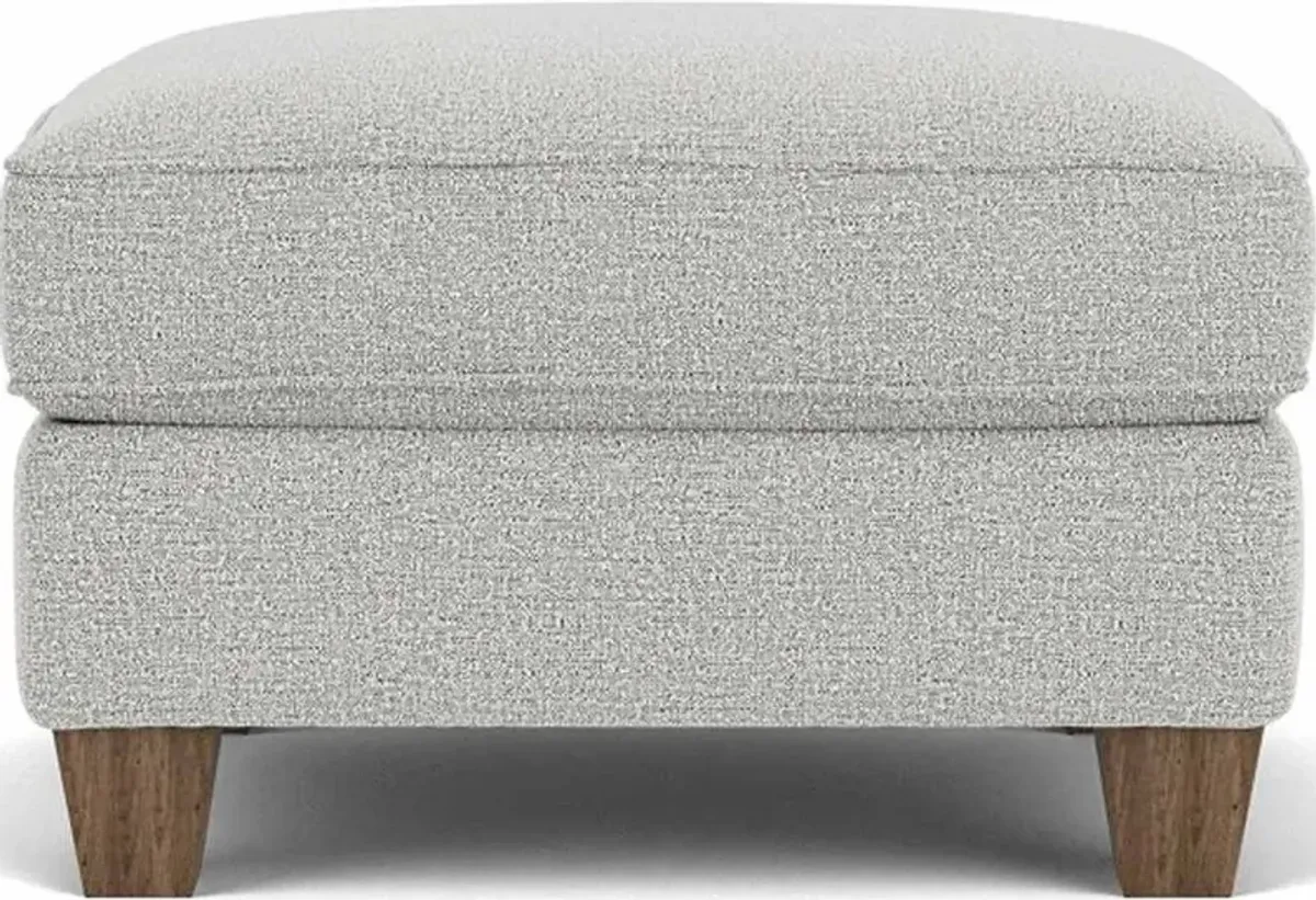 Flexsteel South Haven Transitional Silver Glacier Ottoman