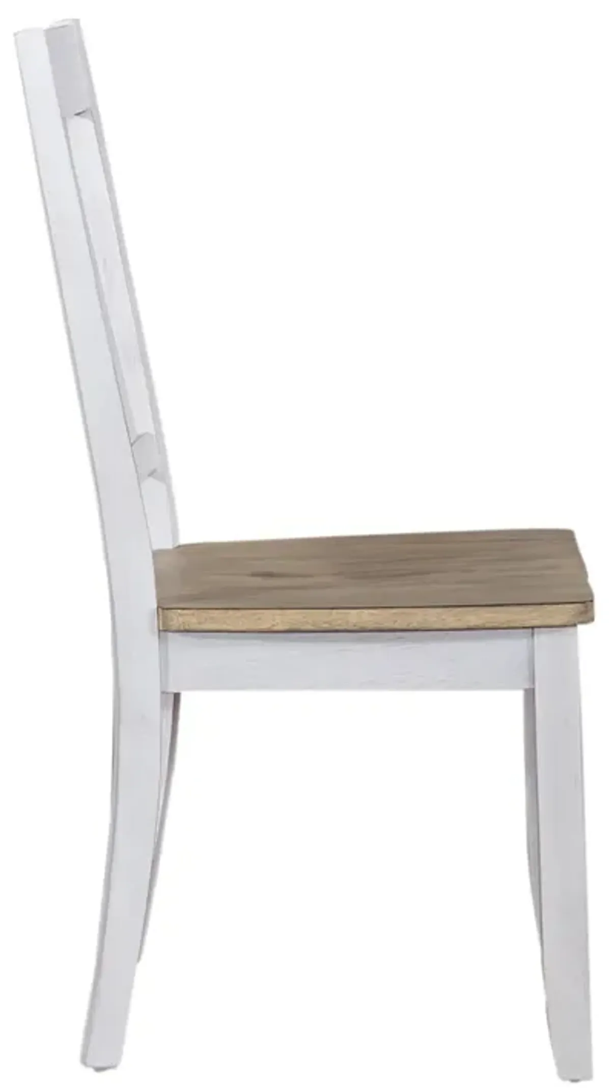 Lindsey Farm Sandstone/Weathered White Splat Back Side Chair