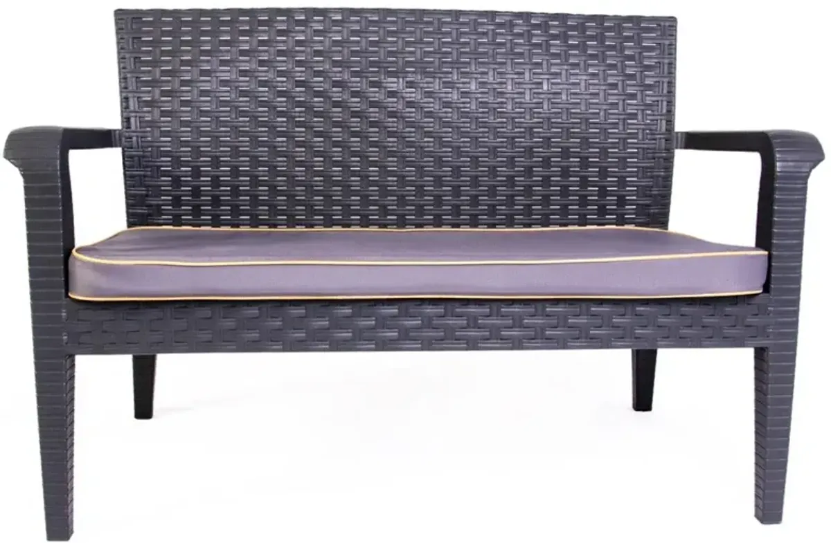 Rainbow Outdoor Alaska Sofa in Antrhacite