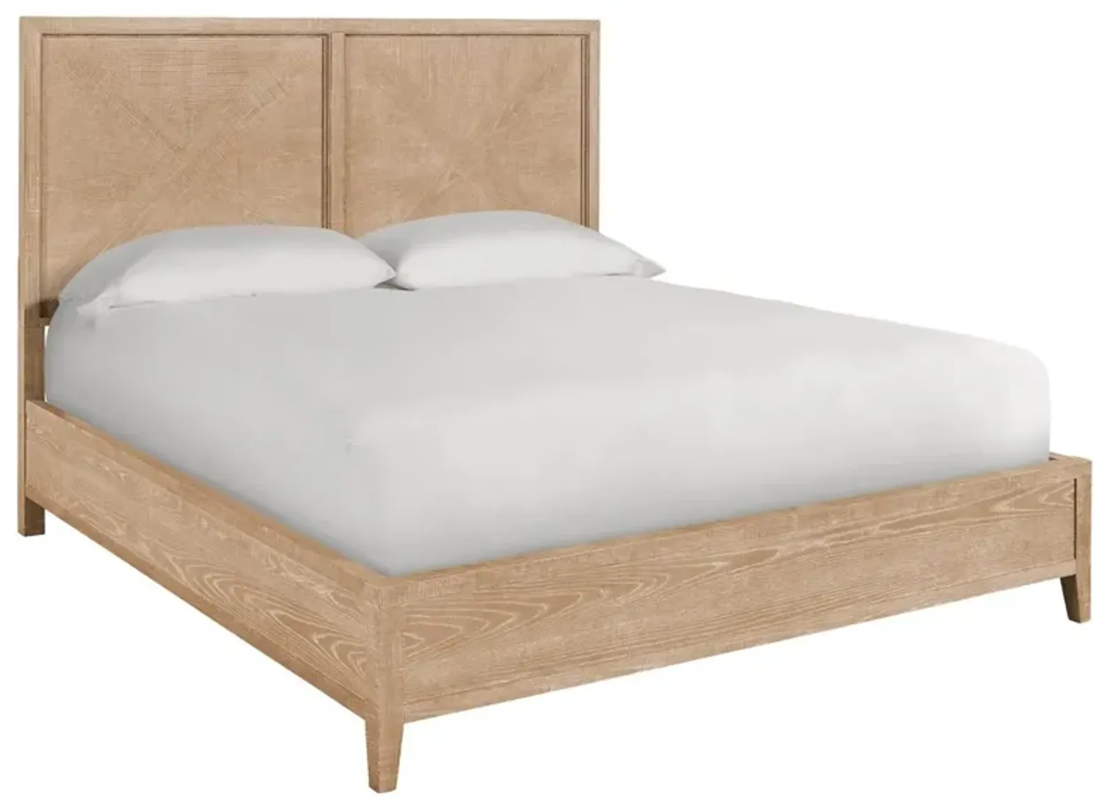 Universal Modern Farmhouse Ames Rustic Oak King Bed