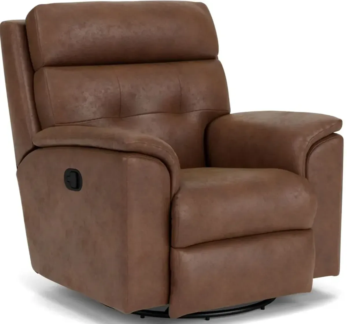 Flexsteel Mason Brown Silt Swivel Gliding Manual Recliner