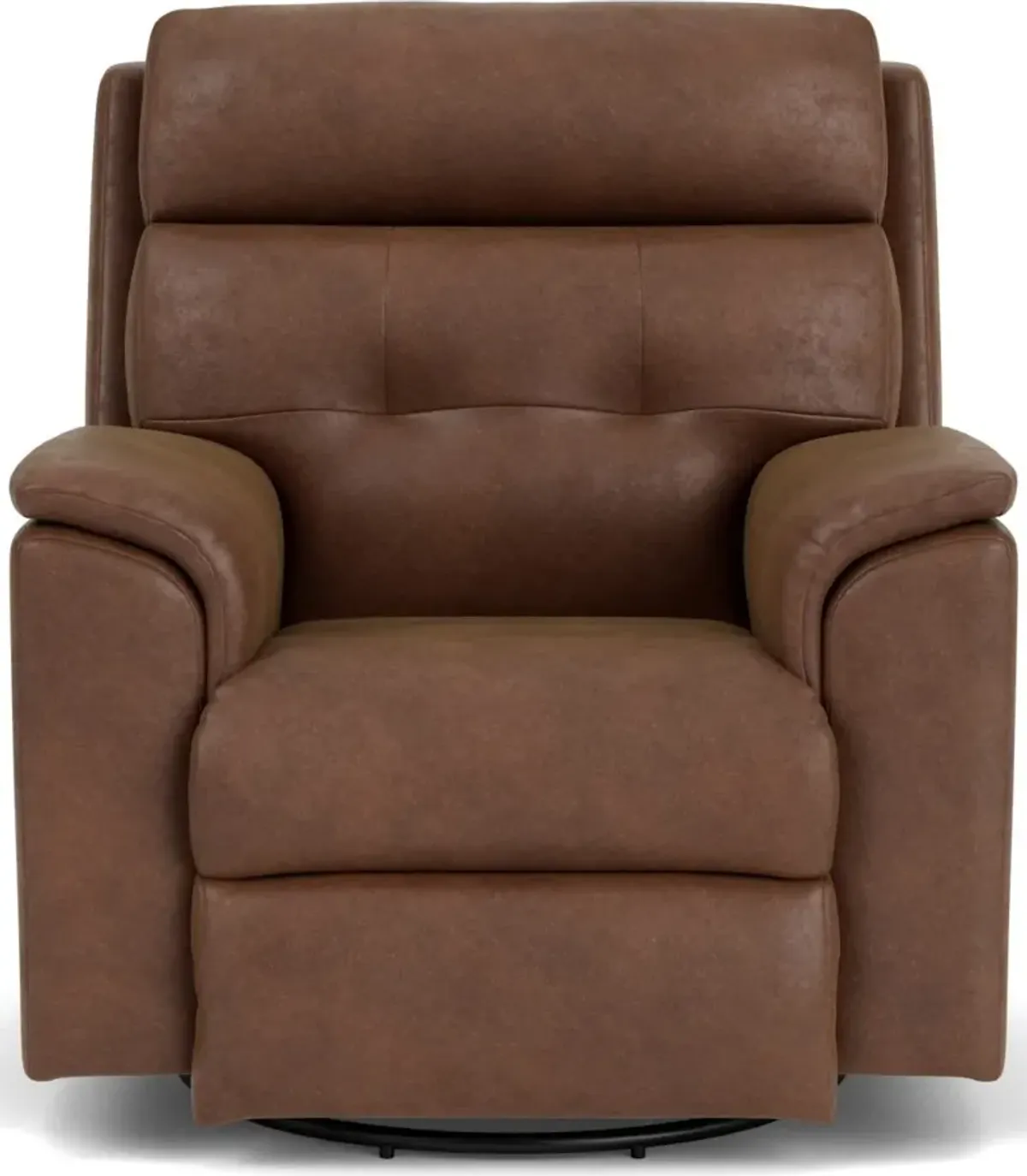 Flexsteel Mason Brown Silt Swivel Gliding Manual Recliner