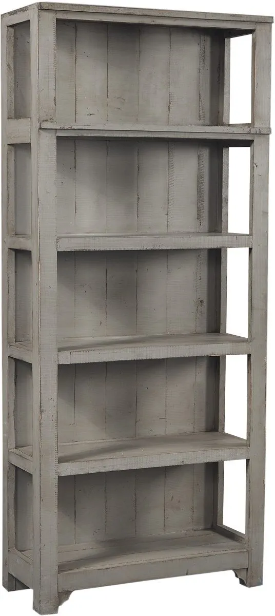 REEDS FARM WEATHERED GREY OPEN BOOKCASE