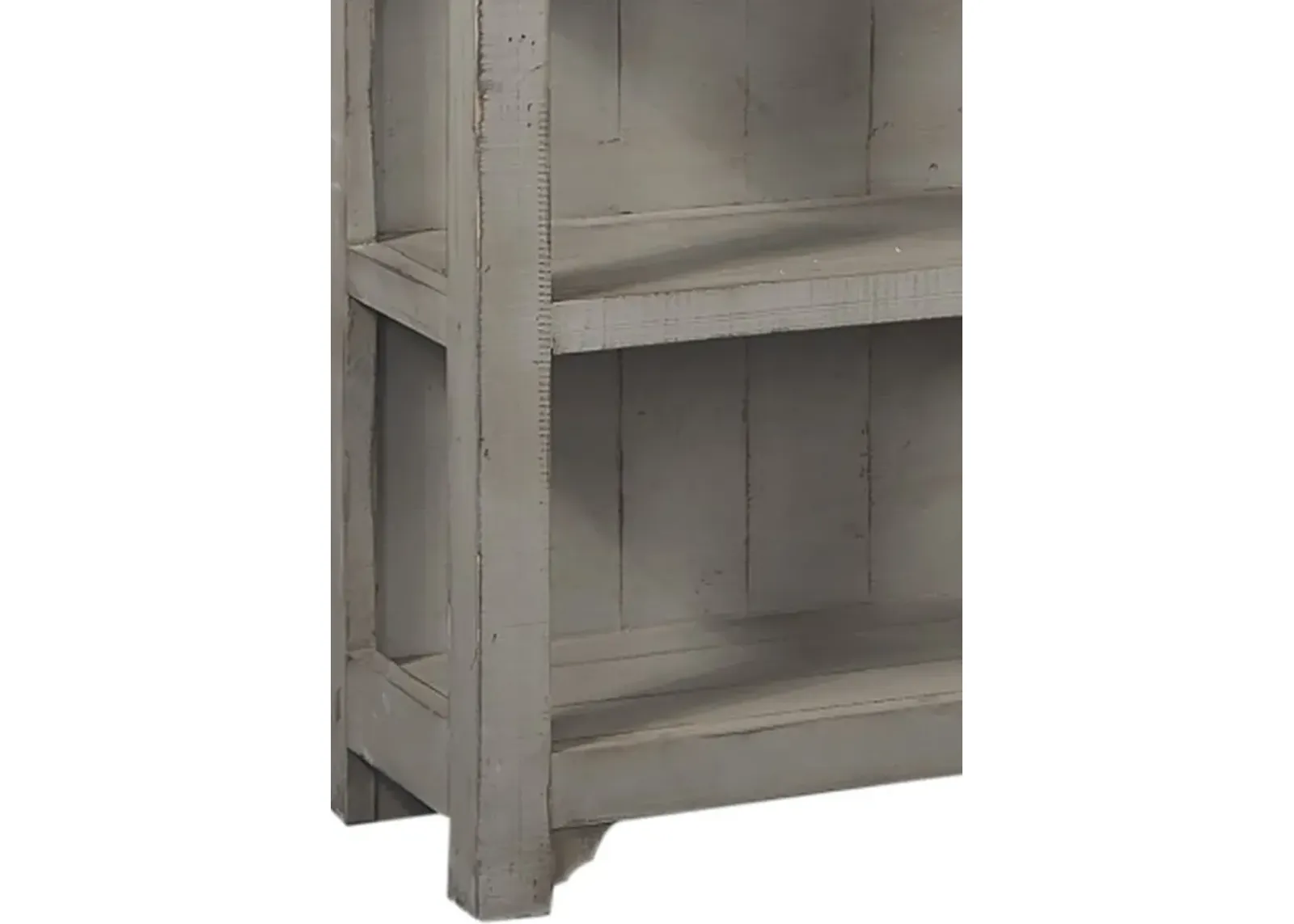 Aspenhome Reeds Farm Weathered Grey Open Bookcase