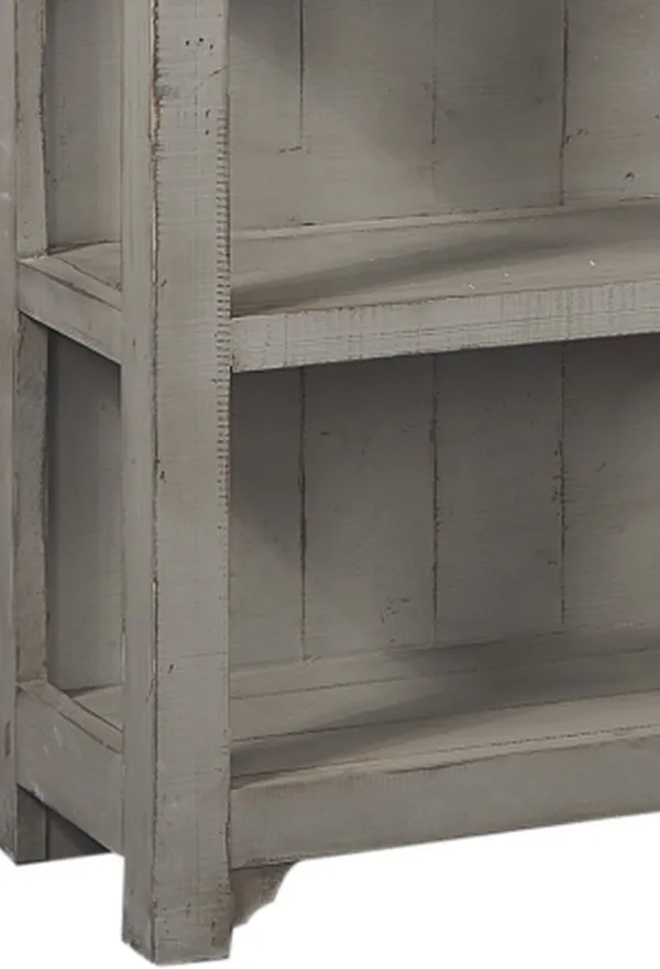 REEDS FARM WEATHERED GREY OPEN BOOKCASE