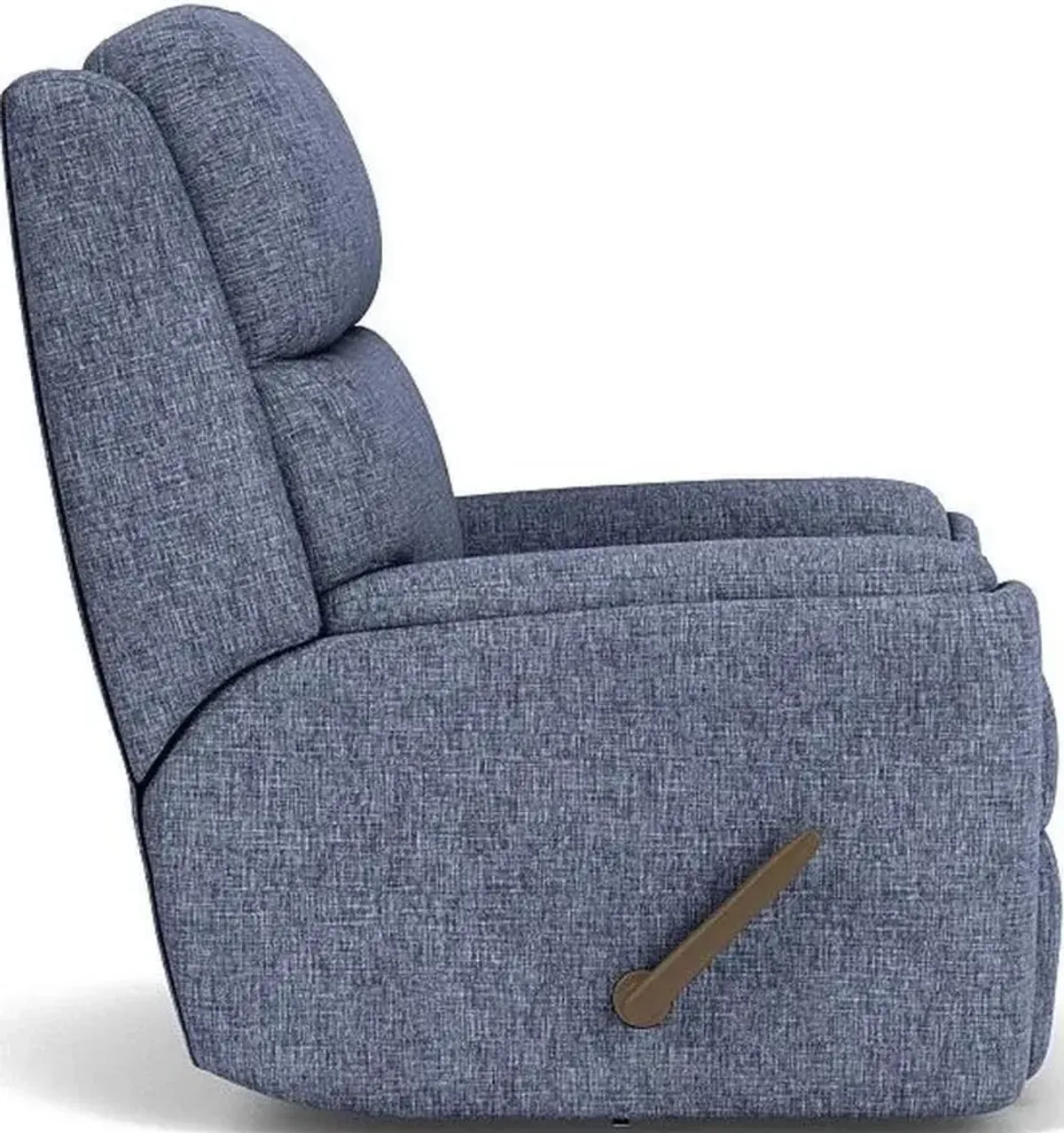 Flexsteel Rio Blue Indigo Swivel Gliding Manual Recliner