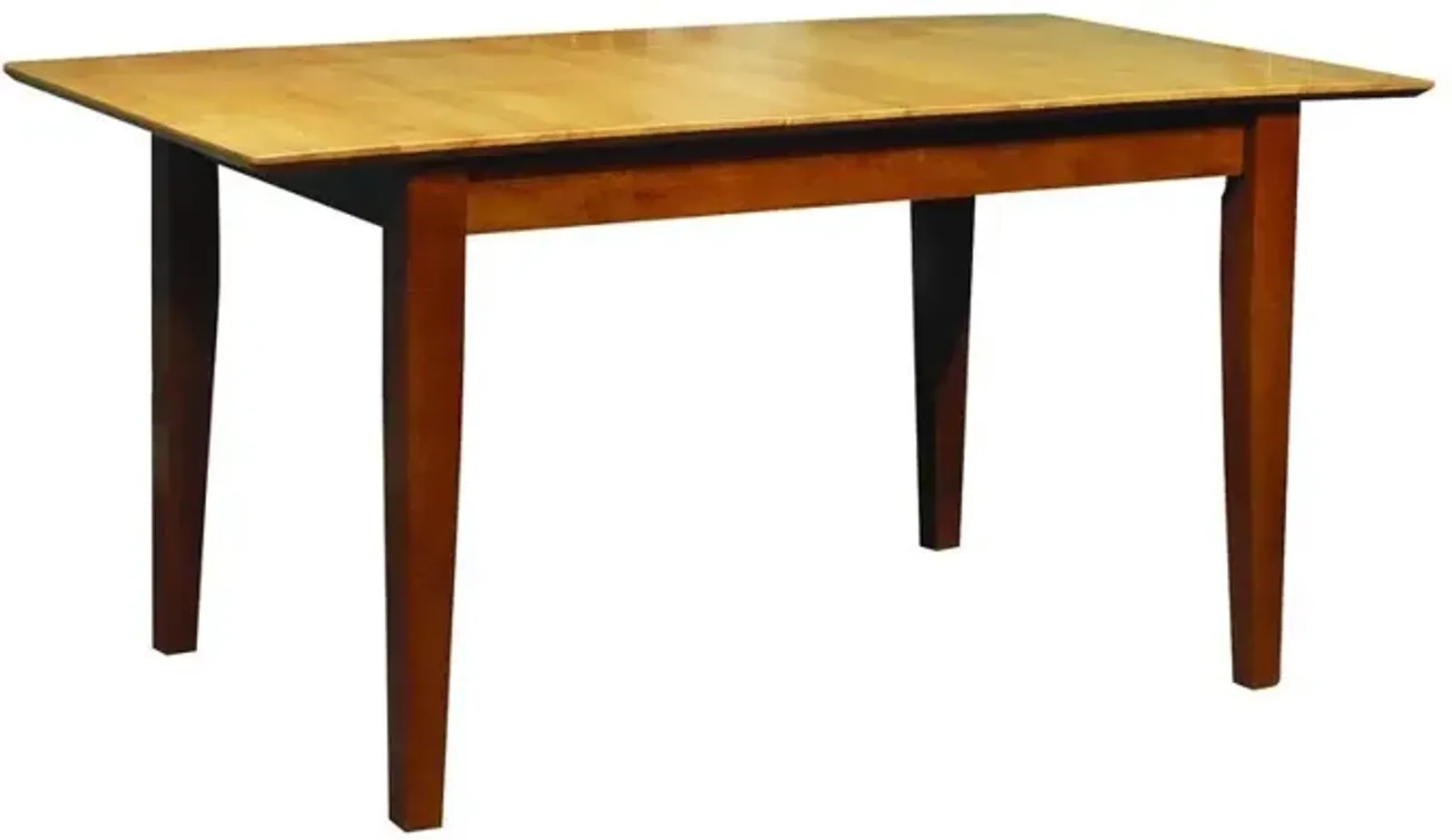 John Thomas Dining Essentials 32 Inch X 48 Inch Extension Table Top with 30 Inch Shaker Legs in Cinnamon/Espresso