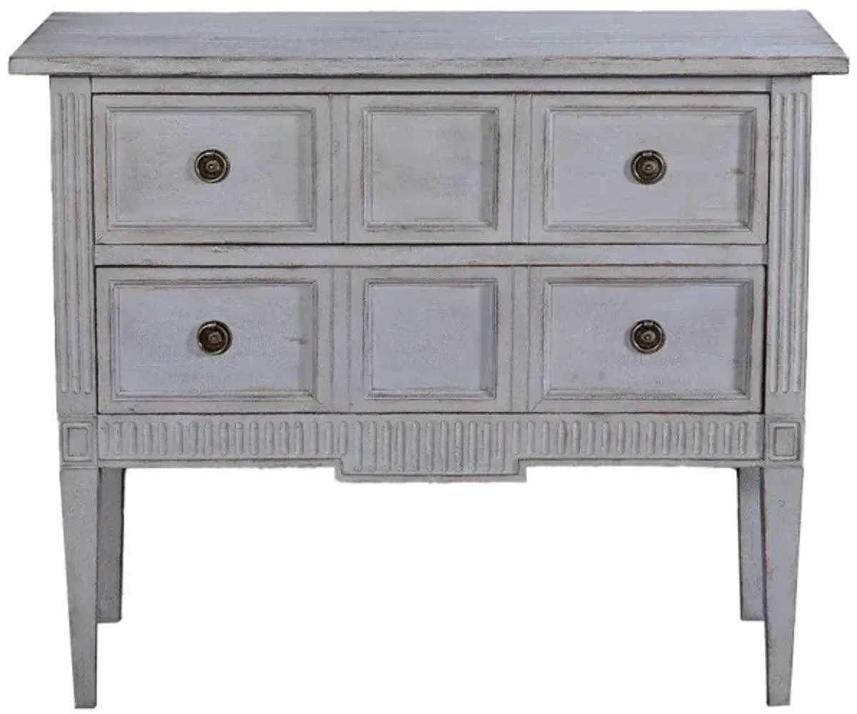 Noble Furniture Eliot Accent Chest in Pewter Finish