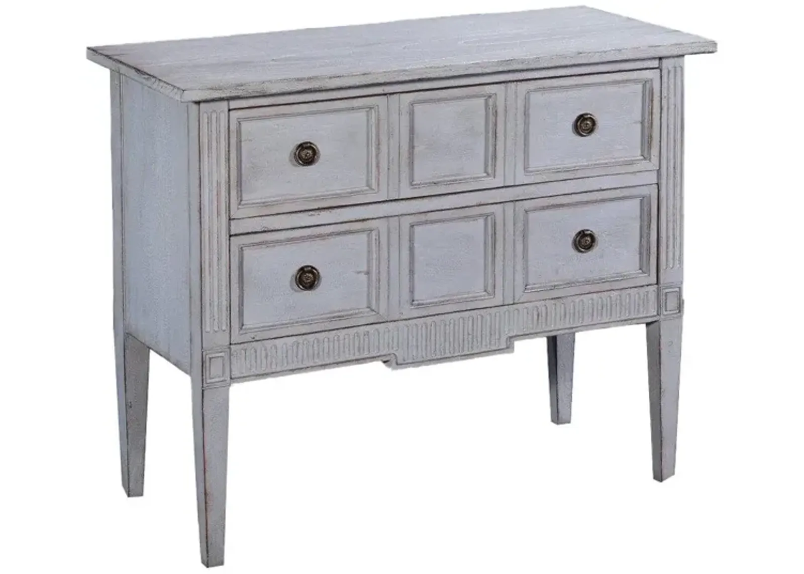 Noble Furniture Eliot Accent Chest in Pewter Finish