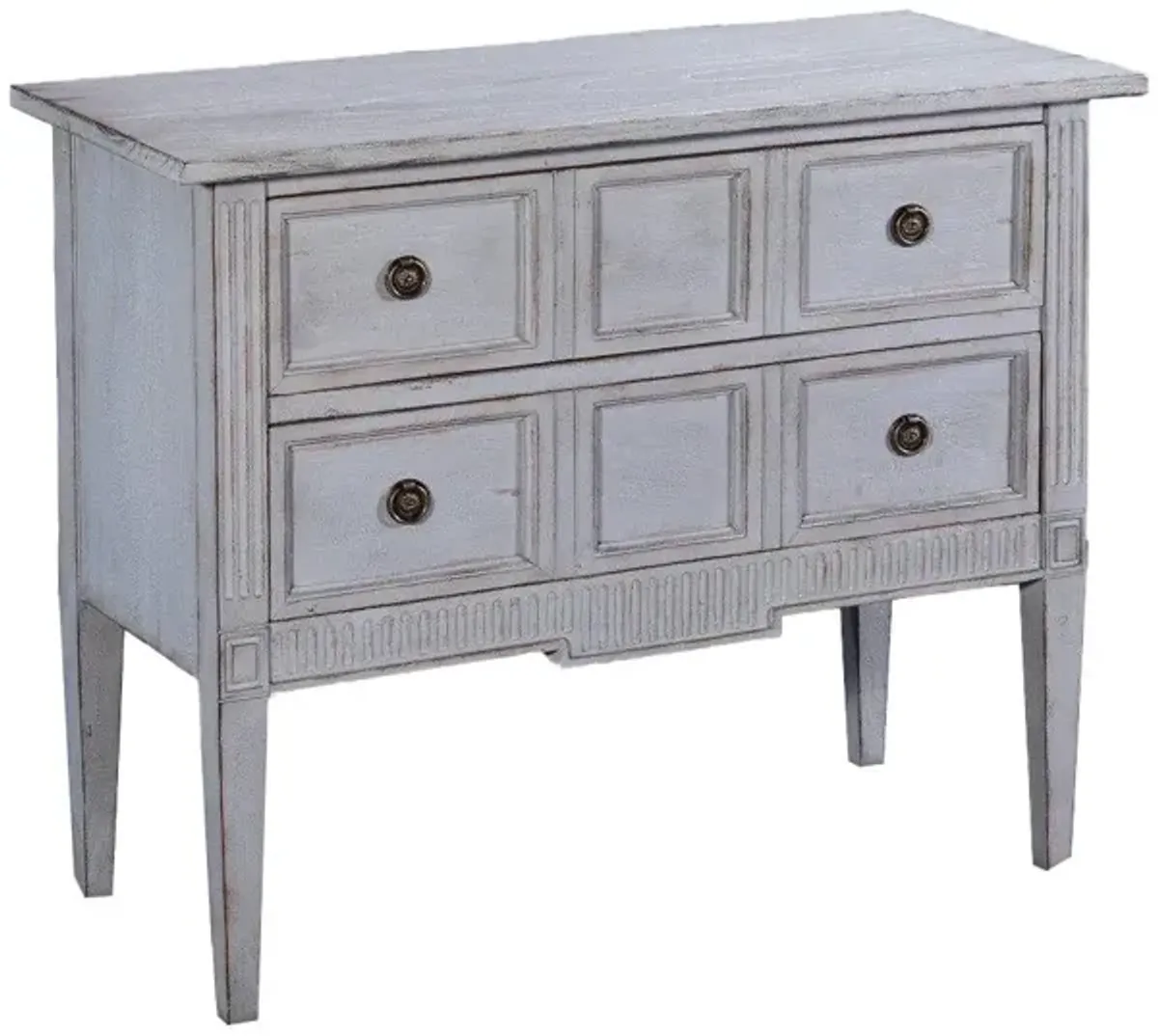 Noble Furniture Eliot Accent Chest in Pewter Finish